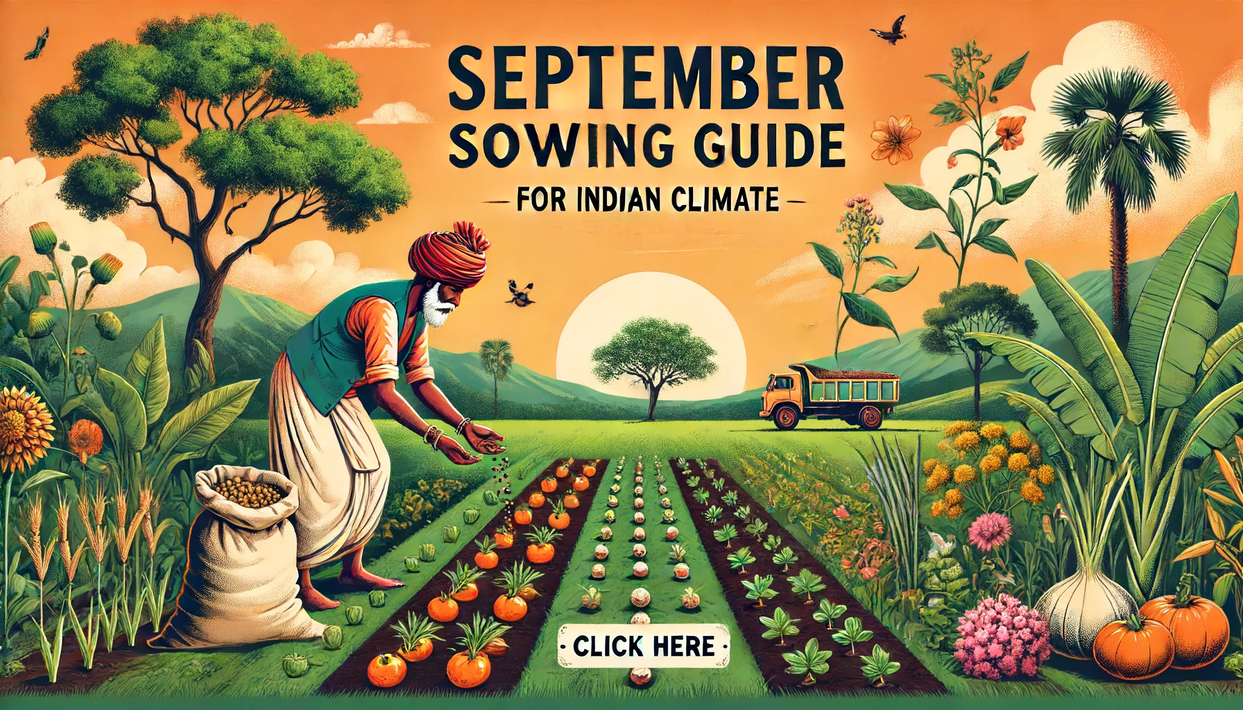 September Sowing Guide for Vegetables, Flowers, and Exotic Herbs in Indian Climate