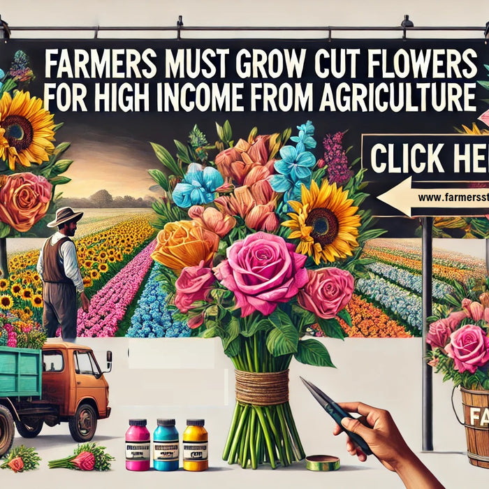 Farmers Must Grow Cut Flowers for High Income from Agriculture