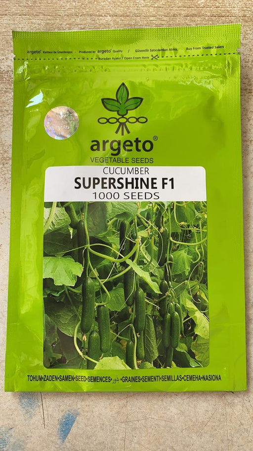 supershine/सुपरशाइन f1 hybrid cucumber(argeto seeds)